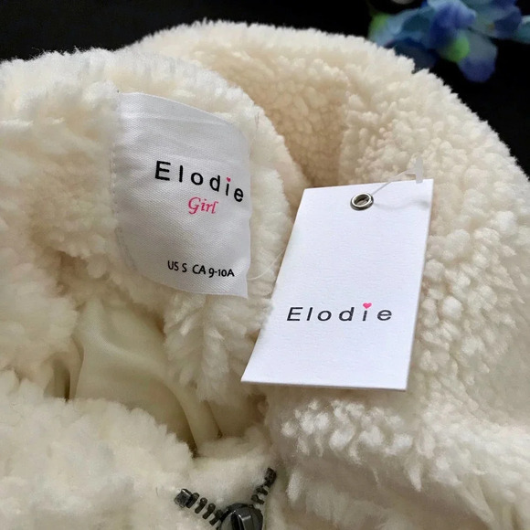 Elodie NWT Faux Shearling Spread Collar Jacket Girls Various - Picture 9 of 11